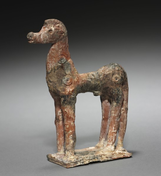 Horse, c. 750-725 BC. Greece, 8th Century BC. Terracotta; overall: 13 cm (5 1/8 in.).