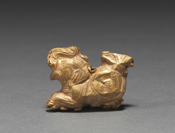 Pendant in the Shape of a Fish-Tailed Elephant, 185-72 BC. India, Shunga Period (c. 187-78 BC).