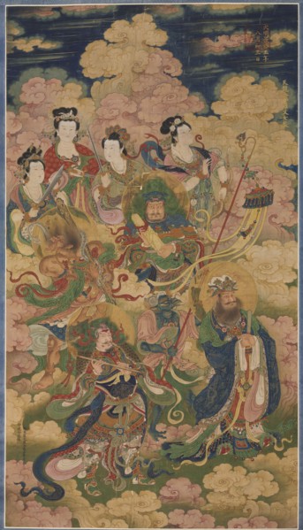 The Eight Hosts of Deva, Naga, and Yakshi, 1454. China, Ming dynasty (1368-1644). Hanging scroll;