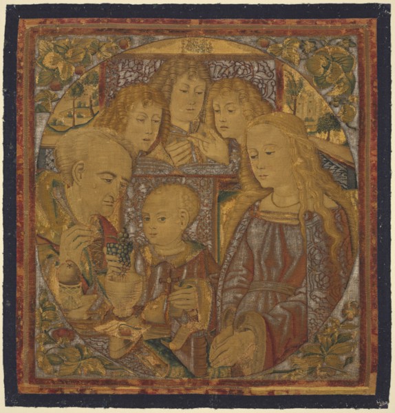 The Mystical Grapes, c. 1500. Flanders, possibly Bruges, early 16th century. Wool, silk, silver