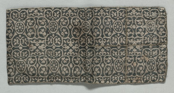 Reliquary (?) Bag, 1200s. Italy or Spain, 13th century. Compound twill weave, silk; overall: 11.5 x