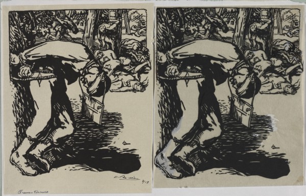 Franc-Tireurs, 1914. Auguste Louis Lepère (French, 1849-1918). Woodcut