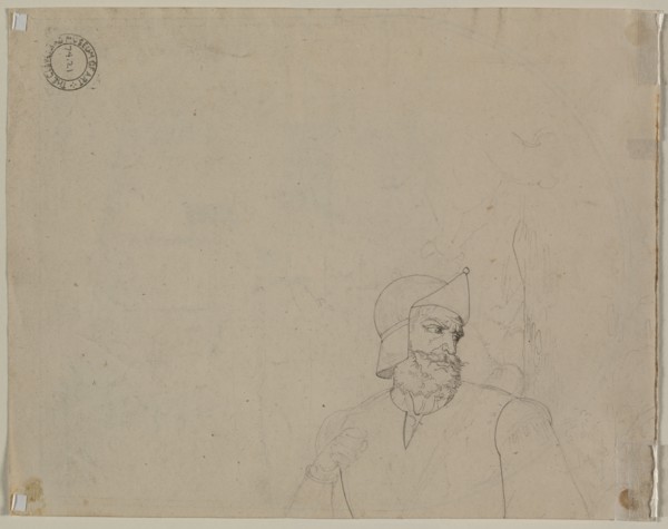 Soldier in a Landscape, second quarter 19th century. Carl Wilhelm Tischbein (German, 1797-1855).