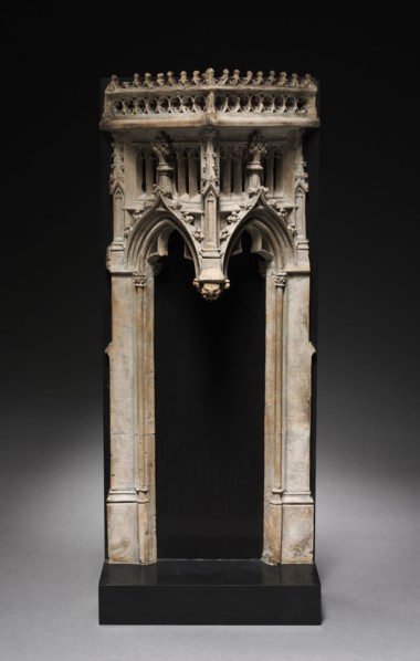 Architectural Canopy, c. 1450-1475. France, Burgundy, 15th century. Limestone from Tonnerre;