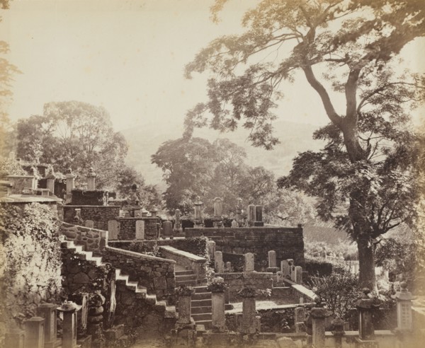 Japanese Temple Graveyard, Shuntoji, Nagasaki, c. 1867. Felice A. Beato (British, 1830-1906).