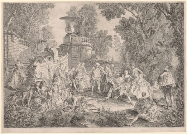 The Game of Blind Man's Bluff, 1739. Charles-Nicolas Cochin (French, 1715-1790), after Nicolas