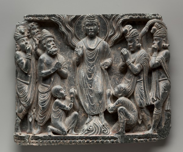 The Great Miracle at Shravasti, c. 100. Pakistan, Gandhara, Peshawar Valley, early Kushan Period