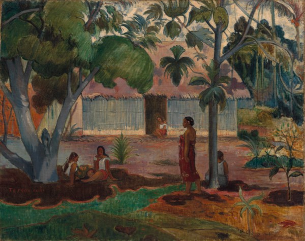 The Large Tree, 1891. Paul Gauguin (French, 1848-1903). Oil on fabric; framed: 92.4 x 112.7 x 6.4