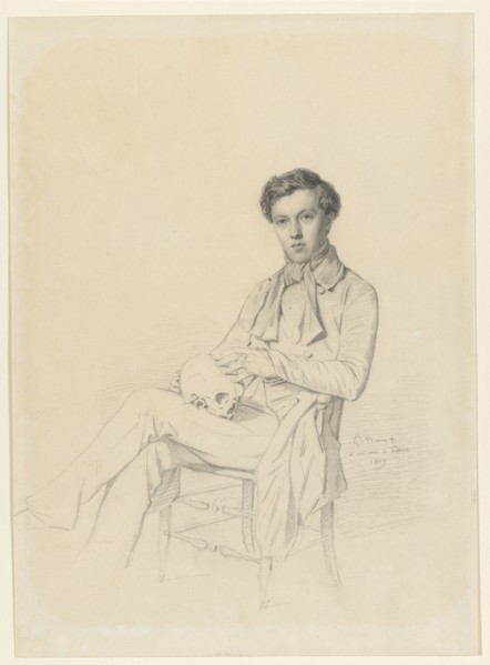 Charles Passant, 1849. Gustave Edward Barry (French). Graphite; sheet: 51.9 x 37.3 cm (20 7/16 x 14