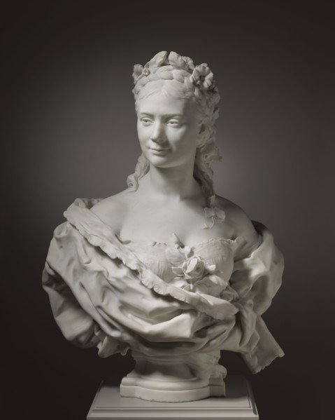 Bust of a Lady (possibly Fanny Coleman), 1872. Jean-Baptiste Carpeaux (French, 1827-1875). Marble;