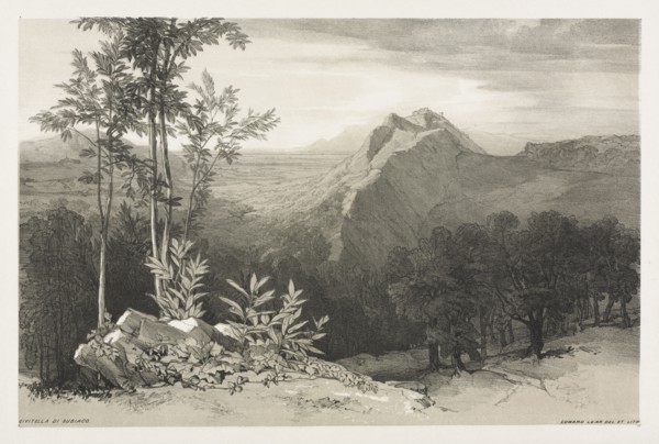 Civitella di Subiaco, c. 1840. Edward Lear (British, 1812-1888). Lithograph