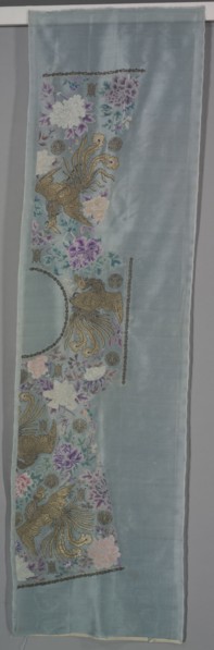Uncut Robe: Proper Left Front and Back Panel, c. 1890s. China, late 19th century. Embroidered silk,