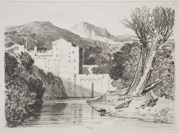 Whitby. John Sell Cotman (British, 1782-1842). Etching