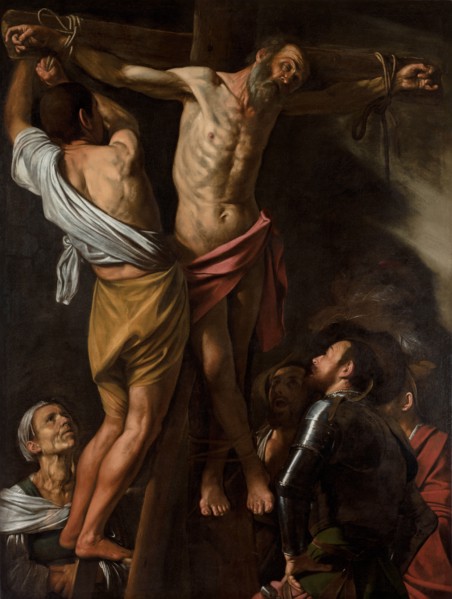 The Crucifixion of Saint Andrew, 1606-1607. Caravaggio (Italian, 1571-1610). Oil on canvas; framed: