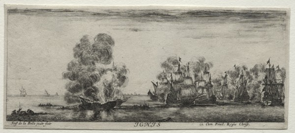 The Four Elements:  Ignis. Stefano Della Bella (Italian, 1610-1664). Etching