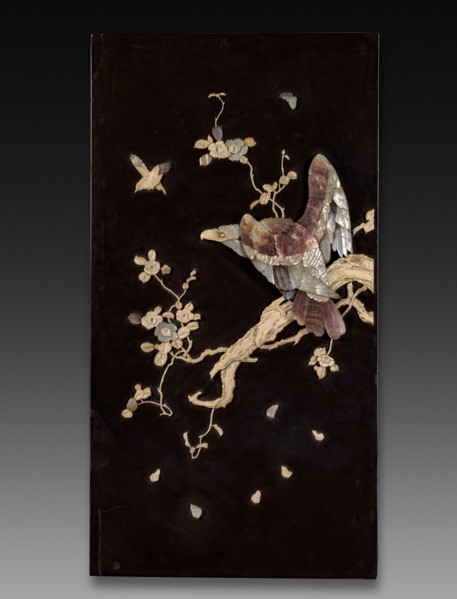 Decorative Panel, c 1800s. Japan, 19th century. Lacquer with ivory inlays; overall: 90.8 x 48.3 x 2