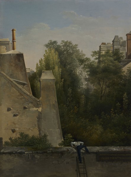 The Curious One, 1823. Antoine Pierre Mongin (French, 1761-1827). Oil on paper mounted to canvas;
