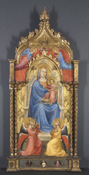 Virgin and Child with Angels, 1405. Spinello Aretino (Italian, 1350/52-1410). Tempera and gold on