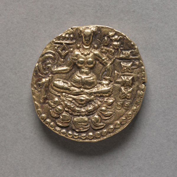 Coin with Figure of an Archer (reverse), c. 380 - c. 414. India, Chandragupta II, Gupta Period,