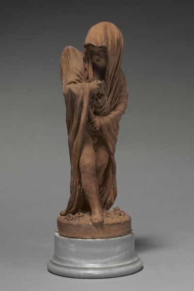 Cupid Secretly Drawing an Arrow, 1807. Gilles-Lambert Godecharle (Belgian, 1750-1835). Terracotta;