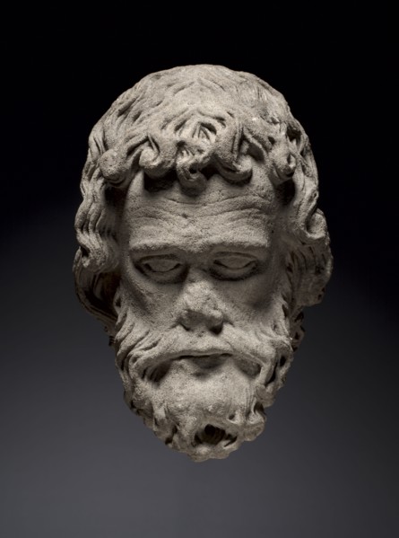 Head of an Apostle from the South Portal of the Cathedral of Thérouanne, c. 1235-1240. Northern