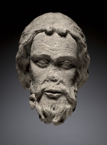 Head of an Apostle from the South Portal of the Cathedral of Thérouanne, c. 1235-1240. Northern
