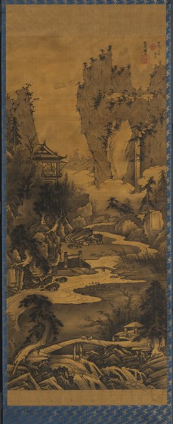 Orchid Pavilion Gathering, 1777. Soga Shohaku (Japanese, 1730-1781). Hanging scroll, ink on silk;