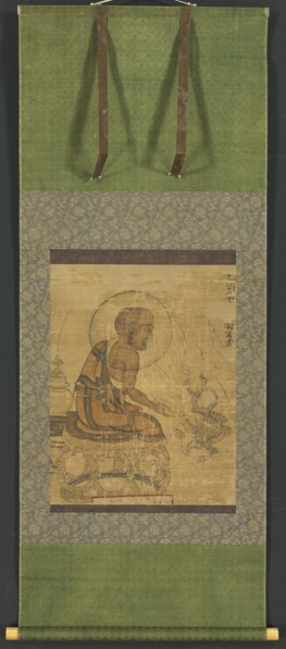 Arhat, 1235. Korea, Goryeo period (918-1392). Hanging scroll, ink and slight color on silk; image: