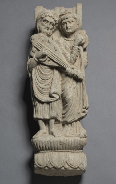 Bracket with Two Musicians, 100s. Pakistan, Gandhara, probably Butkara in Swat, Kushan Period (1st