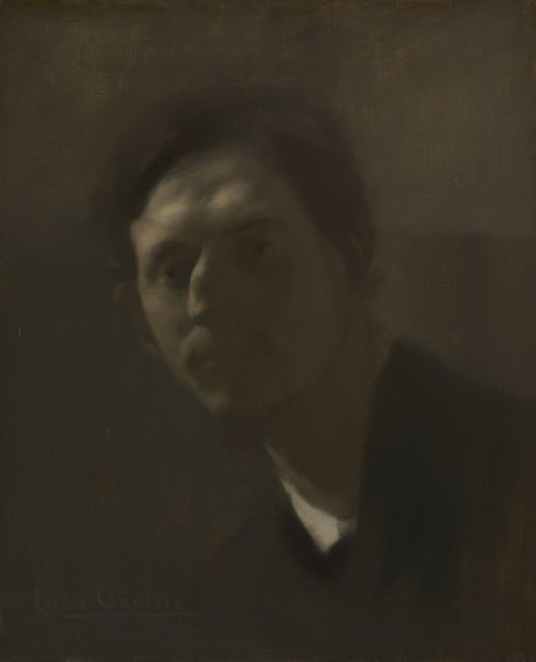 Armand Berton, c. 1891. Eugène Carrière (French, 1849-1906). Oil on fabric; framed: 62.2 x 54 x 7.6