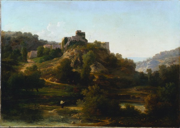 Châteauvieux-sur-Suran, 1848. Antoine-Claude Ponthus-Cinier (French, 1812-1885). Oil on paper
