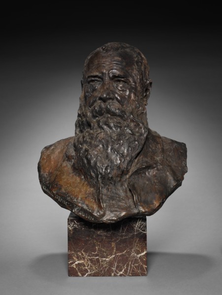 Claude Monet, late 1800s-early 1900s. Paul Paulin (French, 1852-1937). Bronze, marble base;