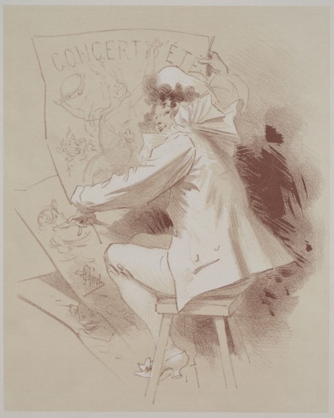 Summer Concert, c. 1895-1900. Jules Chéret (French, 1836-1932), Chaix. Lithograph printed in colors