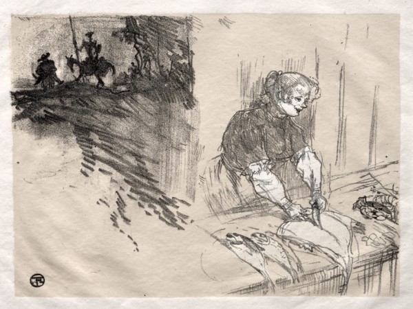 The Brief Joys:  Cover, 1897. Henri de Toulouse-Lautrec (French, 1864-1901). Lithograph