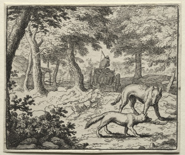 Reynard the Fox:  The Badger's Defense of Reynard. Allart van Everdingen (Dutch, 1621-1675).