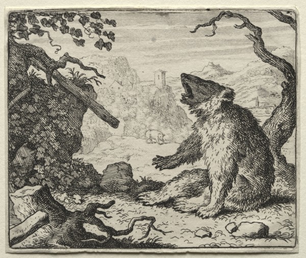 Reynard the Fox:  The Bear Calls Reynard to Court. Allart van Everdingen (Dutch, 1621-1675).