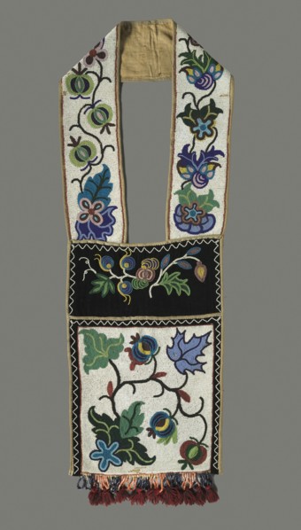 Bandolier (Shoulder) Bag, 1880s?. Northeastern Woodlands, Great Lakes Region, Anishinaabe (Ojibwe)