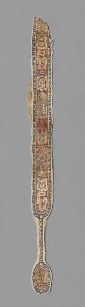 Fragment of a Clavus, 700s - 800s. Egypt, Abbasid period (?), 8th - 9th century. Tapestry; linen