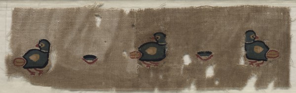 Fragment of a Curtain, 500s. Egypt, Byzantine period, 6th century. Tabby weave, inwoven tapestry