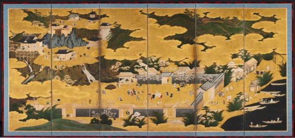 Views of Lake Biwa: Summer, first half of the 1600s. Circle of Kano Eino (Japanese, 1631-1697).