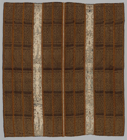 Tapis (Garment), 1800s. Indonesia, Sumatra, Lampung, 19th century. Tabby weave, warp ikat; cotton /
