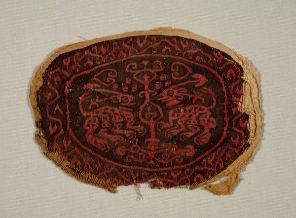 Two Confronted Animals from a Tunic, 700s-800s. Egypt, Islamic period, Abbasid, 8th - 9th century.