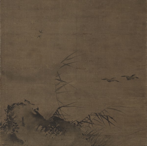 Waterfowl and Reeds, early 1200s. Attributed to Liang Kai (Chinese, mid-1100s-early 1200s). Hanging