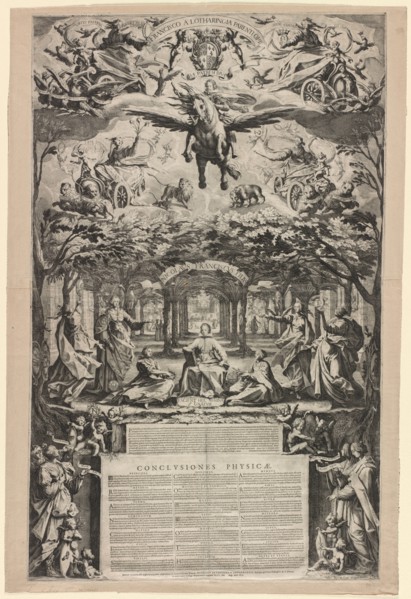 The Large Thesis, 1625. Jacques Callot (French, 1592-1635). Etching and engraving