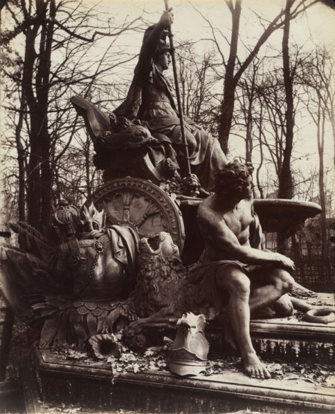 Versailles, Fountain of Triumphant France, 1904. Eugène Atget (French, 1857-1927). Albumen print,