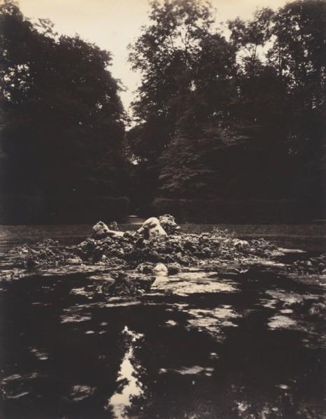 Versailles, Fountain of Enceladus, 1922-1923. Eugène Atget (French, 1857-1927). Albumen print, gold