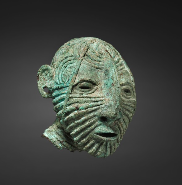 Male Head, c. 1st millenium BC. South East Asia, Thailand, Ban Chiang, Neolithic period. Bronze;