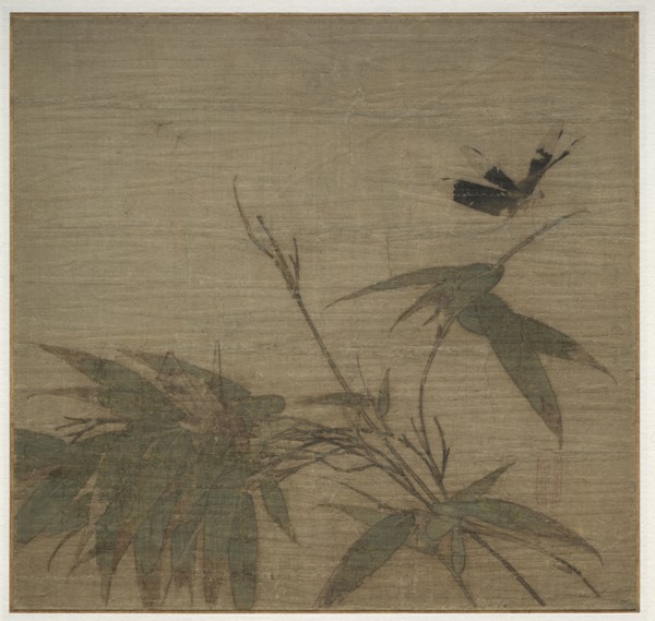 Insects and Bamboo, 13th Century. China, Southern Song dynasty (1127-1279). Album leaf, ink and