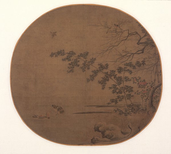 Birds on an Autumn Inlet, c. 1200. China, Southern Song dynasty (1127-1279). Album leaf, ink and