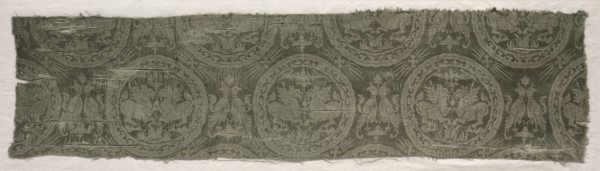 Textile, late 1800s or early 1900s. France, late 19th century or early 20th century. Satin damask;